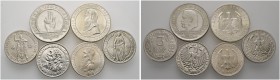 Deutsche Münzen und Medaillen ab 1871 
 Lots 
 65 Stücke: Gedenkmünzen der WEIMARER REPUBLIK . 3 RM Rheinlande 1925 A, D, F; 5 RM Rheinlande 1925 A ...