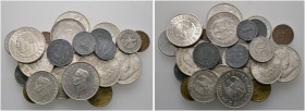 Deutsche Münzen und Medaillen ab 1871 
 Lots 
 25 Stücke: TYPENSAMMLUNG Drittes Reich sowie Alliierte Besatzung. 2 RM und 5 RM 1933 F Luther, 1 RM 1...