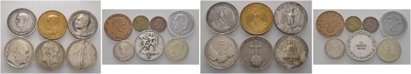 Deutsche Münzen und Medaillen ab 1871 
 Lots 
 15 Stücke: Medaillen DRITTES RE...