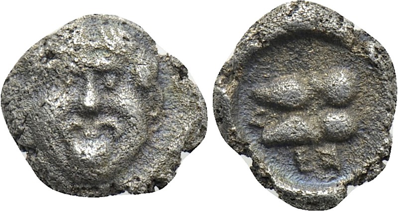 CILICIA. Kelenderis. Obol (Circa 410-375 BC). 

Obv: Facing gorgoneion.
Rev: ...
