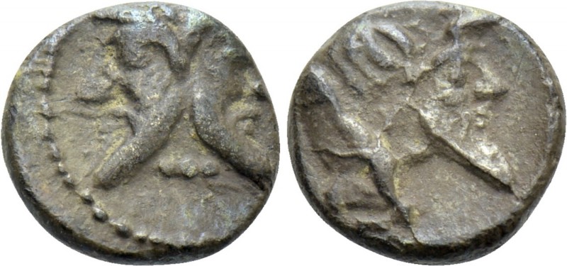 CILICIA. Mallos. Obol (Late 5th-early 4th centuries BC).

Obv: Bearded janifor...
