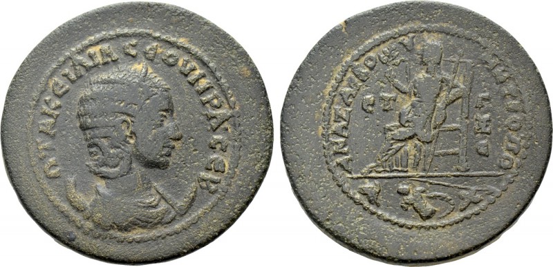 CILICIA. Anazarbus. Otacilia Severa (Augusta, 244-249). Ae Hexassarion. Dated CY...