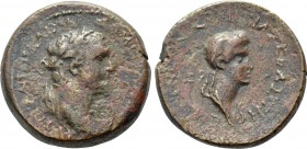 CILICIA. Epiphanea. Domitian with Domitia (81-96). Ae Diassarion. Dated CY 161 (93/4).