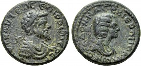 CILICIA. Hierapolis-Castabala. Septimius Severus with Julia Domna (193-211). Ae.