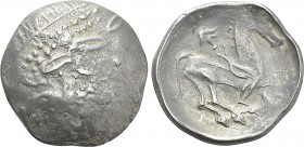 EASTERN EUROPE. Imitations of Philip II of Macedon (2nd-1st centuries BC). Tetradrachm. "Kinnlos" type. Mint in the central Carpathian region.