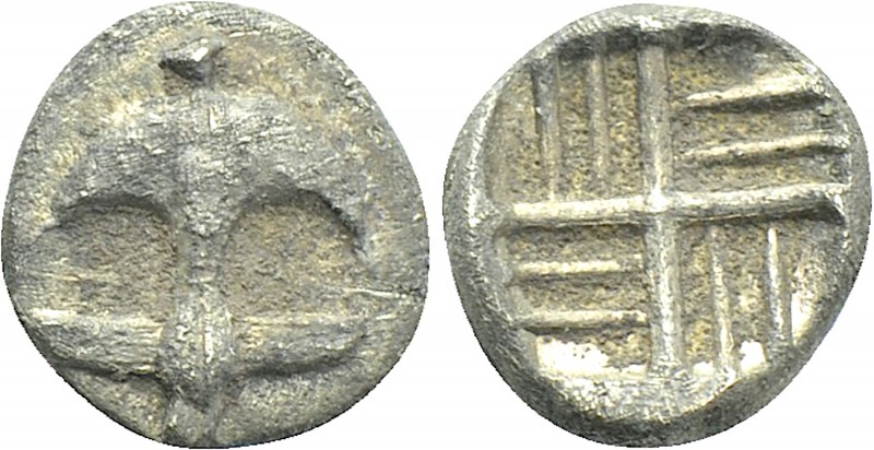 THRACE. Apollonia Pontika. Hemiobol (Circa 540/35-530 BC). 

Obv: Inverted anc...
