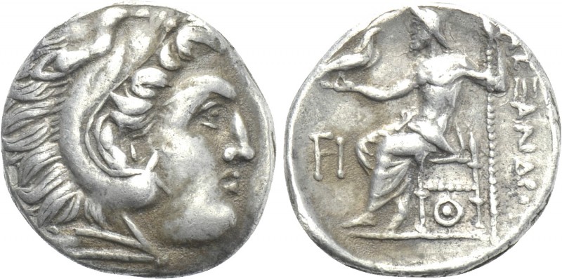 KINGS OF MACEDON. Alexander III 'the Great' (336-323 BC). Drachm. Lampsakos. 
...