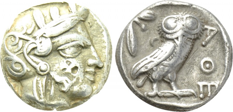ATTICA. Athens. Tetradrachm (Circa 454-404 BC). 

Obv: Helmeted head of Athena...
