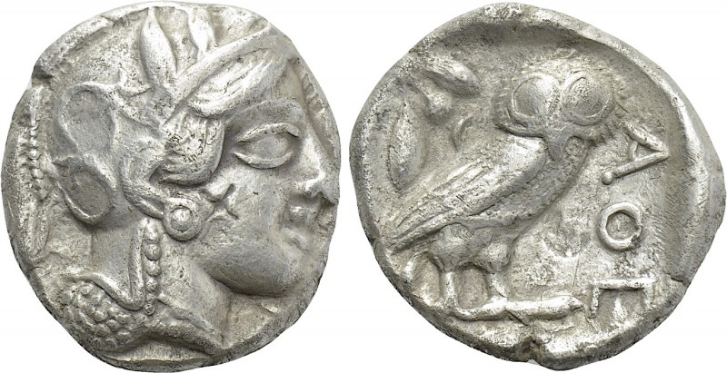 ATTICA. Athens. Tetradrachm (Circa 454-404 BC). 

Obv: Helmeted head of Athena...
