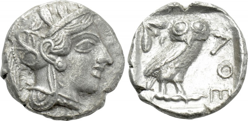 ATTICA. Athens. Tetradrachm (Circa 454-404 BC). 

Obv: Helmeted head of Athena...