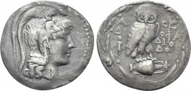 ATTICA. Athens. Tetradrachm (143/2 BC). New Style Coinage. Dioph- and Diodotos, magistrates.