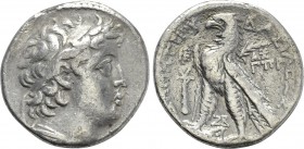 SELEUKID KINGDOM. Demetrios II Nikator (Second reign, 129-125 BC). Tetradrachm. Tyre. Dated SE 183 (130/29 BC).