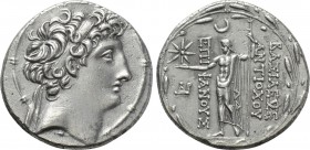 SELEUKID KINGDOM. Antiochos VIII Epiphanes (Grypos) (121/0-97/6 BC). Tetradrachm. Ptolemaïs (Ake).