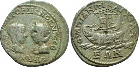 THRACE. Anchialus. Gordian III with Tranquillina (238-244). Ae.