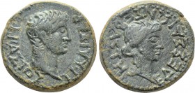 MACEDON. Edessa. Tiberius with Julia Augusta (Livia) (14-37). Ae.