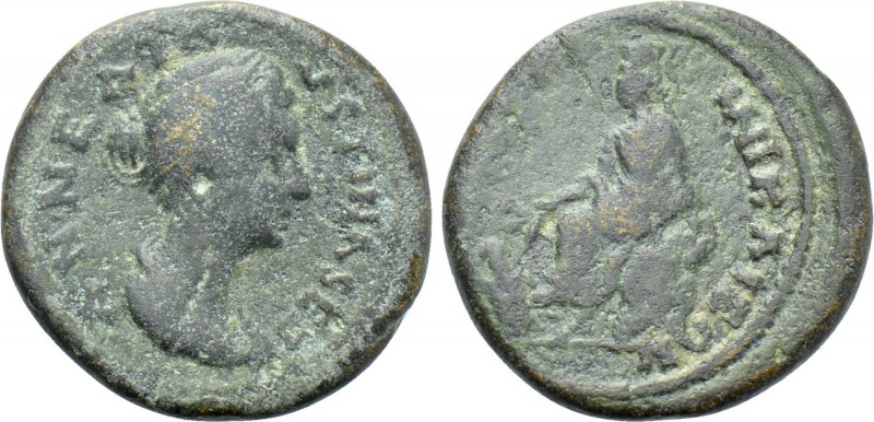 BITHYNIA. Nicaea. Faustina II (Augusta, 147-175). Ae. 

Obv: ΑΝΝΕΑ ΦΑVSΤΙΝΑ SΕ...