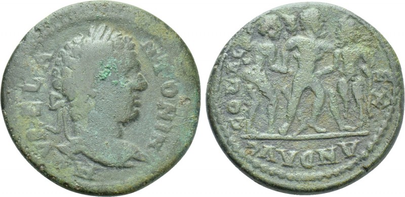 TROAS. Alexandria. Caracalla (198-217). Ae As. 

Obv: AVREL ANTONIN. 
Laureat...