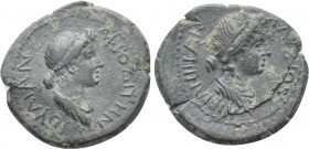 MYSIA. Pergamum. Livia & Julia (Wife and Daughter of Augustus). Ae (Circa 10-2 BC). Charinos, grammateus.