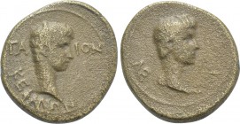 MYSIA. Pergamum. Caius & Lucius (Caesares, 20 BC-4 AD and 17 BC-2 AD). Ae. Kephalion, garmmateus.