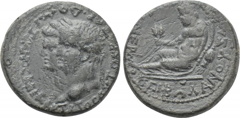 IONIA. Smyrna. Titus and Domitian (Caesares, 69-79 and 69-81, respectively). Ae ...