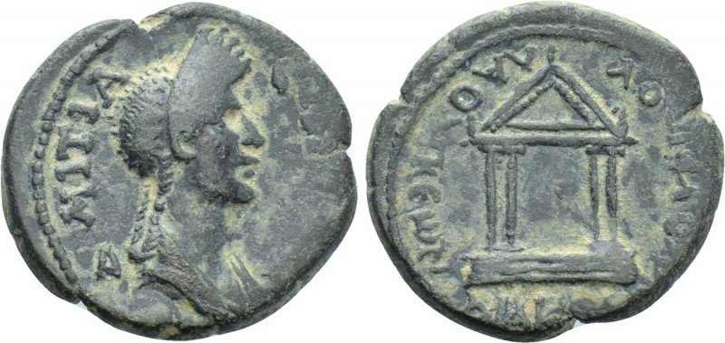 PHRYGIA. Laodicea ad Lycum. Domitia (Augusta, 82-96). Ae. Kornelios Dioskourides...