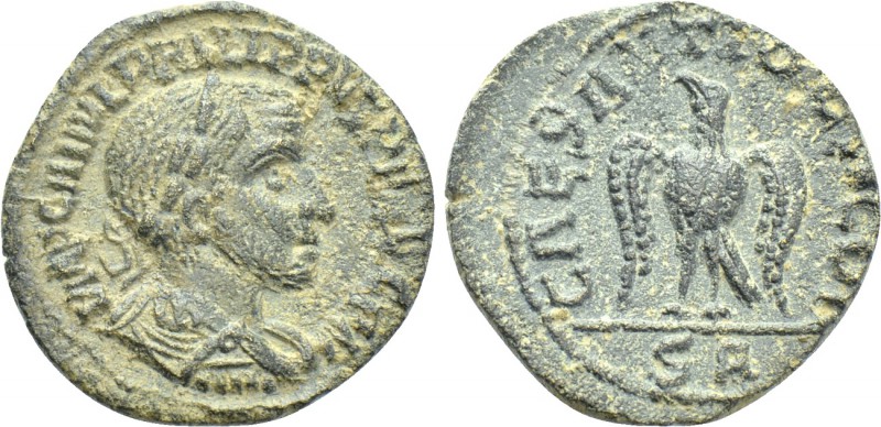 PISIDIA. Antioch. Phillip II (247-249). Ae. 

Obv: IMP C M IVL PHILIPPVS [...]...