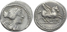 Q. TITIUS. Quinarius (90 BC). Rome.