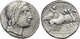 ANONYMOUS. Denarius (Circa 86 BC). Rome.