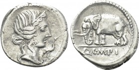 Q. CAECILIUS METELLUS PIUS. Denarius (81 BC). Uncertain mint in northern Italy.