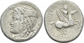 L. COSSUTIUS C.F. SABULA. Denarius (74 BC). Rome.
