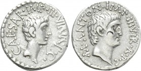 MARK ANTONY and OCTAVIAN. Denarius (40-39 BC). Mint in southern or central Italy.