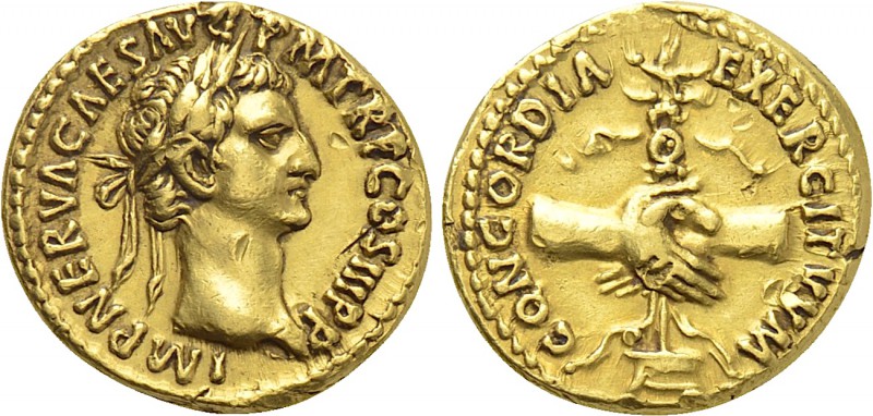 NERVA (96-98). GOLD Aureus. Rome.

Obv: IMP NERVA CAES AVG P M TR P COS III P ...