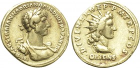 HADRIAN (117-138). GOLD Aureus. Rome.