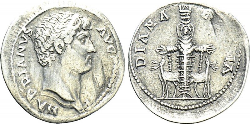 HADRIAN (117-138). Cistophorus. Ephesus. 

Obv: HADRIANVS AVG COS III P P. 
B...