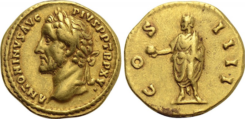 ANTONINUS PIUS (138-161). GOLD Aureus. Rome. 

Obv: ANTONINVS AVG PIVS P P TR ...