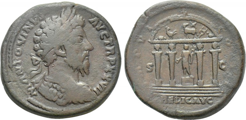 MARCUS AURELIUS (161-180). Sestertius. Rome.

Obv: M ANTONINVS AVG TR P XXVII....