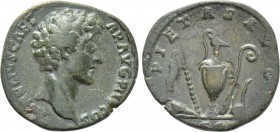MARCUS AURELIUS (Caesar, 139-161). Dupondius or As. Rome.