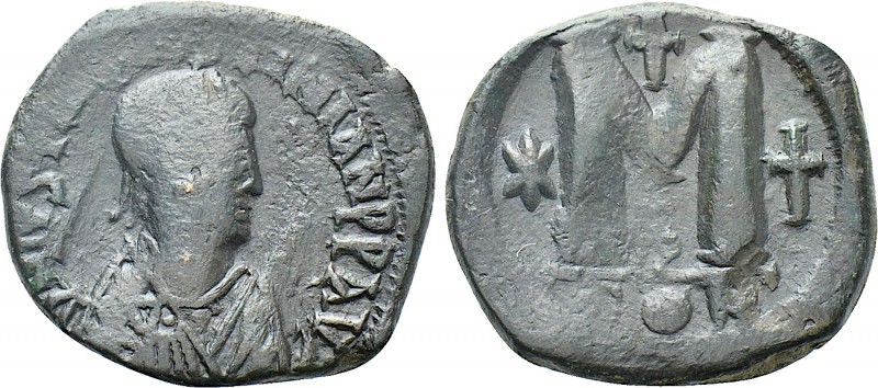 JUSTIN I & JUSTINIAN I (527). Follis. Constantinople. 

Obv: D N IVSTIN Є IVST...