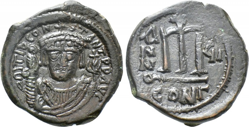 TIBERIUS II CONSTANTINE (578-582). Follis. Constantinople. Dated RY 7 (580/1). ...
