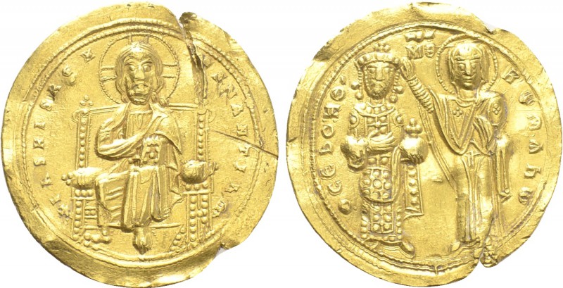 ROMANUS III ARGYRUS (1028-1034). GOLD Histamenon. Constantinople. 

Obv: + IҺS...