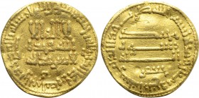 ISLAMIC. 'Abbasid Caliphate. Time of al-Rashid (AH 170-193 / 786-809 AD). GOLD Dinar. Dated AH 184 (800 AD).