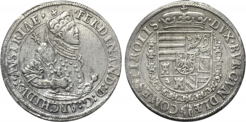 AUSTRIA. Holy Roman Empire. Ferdinand (Archduke, 1564-1595). Taler. Hall. 

Ob...