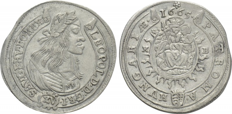 AUSTRIA. Holy Roman Empire. Leopold I (Emperor, 1658-1705). 15 Krajczar (1665-KB...
