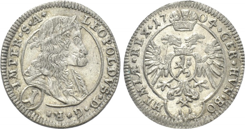 AUSTRIA. Holy Roman Empire. Leopold I (Emperor, 1658-1705). Kreuzer (1704). Kutt...