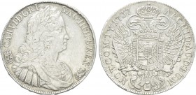 AUSTRIA. Holy Roman Empire. Karl VI (Emperor, 1711-1740). Taler (1737-KB). Kremnica (Körmöcbánya).