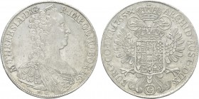 AUSTRIA. Holy Roman Empire. Maria Theresia (1740-1780). Reichstaler (1765 S-C). Günzburg.