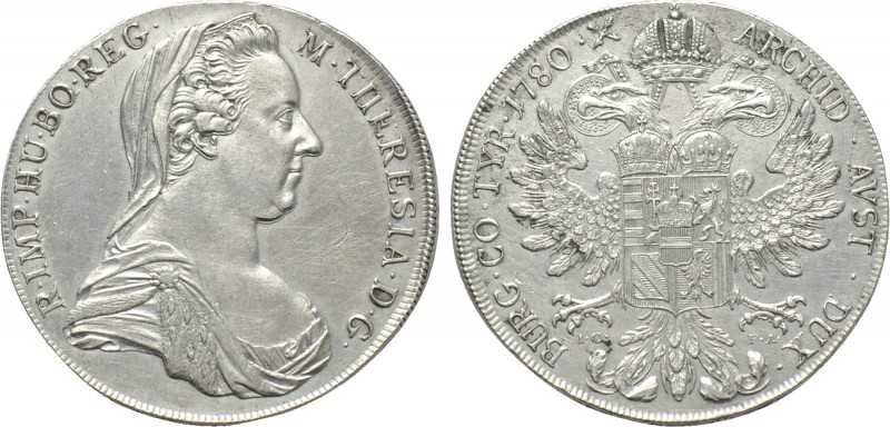AUSTRIA. Holy Roman Empire. Maria Theresia (1740-1780). Reichstaler (1780 IC-FA)...
