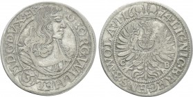 GERMANY. Silesia-Liegnitz-Brieg. Georg Wilhelm (1672-1675). 3 Kreuzer (1674-CB).