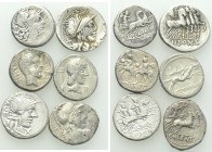 6 Roman Republican Coins.