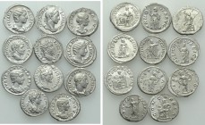 11 Severean Coins; including Julia Paula.